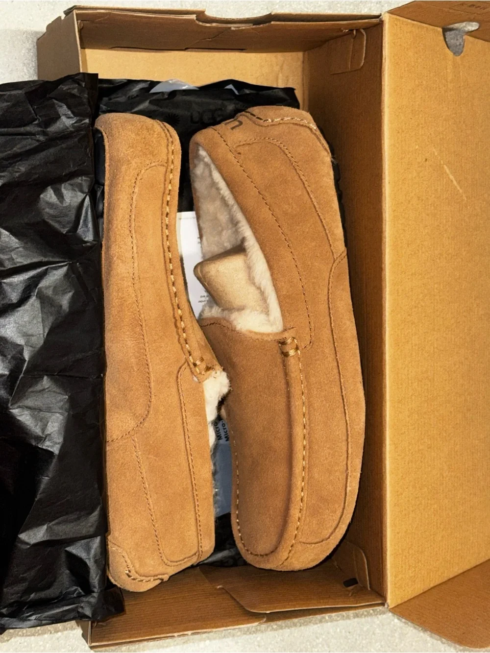 UGG Mens Ascot Slipper | Chestnut | 1101110-CHE | Authentic New - Size 7